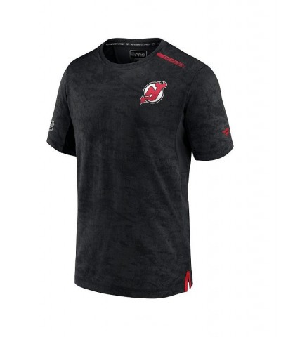 Men's Branded Black New Jersey Devils Authentic Pro Rink Premium Camo T-shirt $25.30 T-Shirts