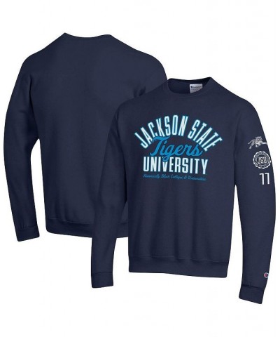 Men's Champion Navy Jackson State Tigers 2-Hit Powerblend Pullover Sweatshirt $19.32 Sweatshirt