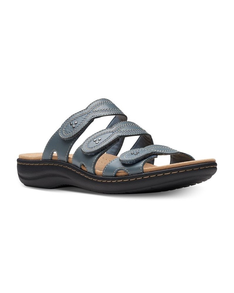 Women's Laurieann Ayla Slip-On Strappy Sandals Gray $41.60 Shoes