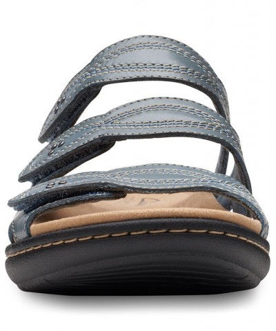 Women's Laurieann Ayla Slip-On Strappy Sandals Gray $41.60 Shoes