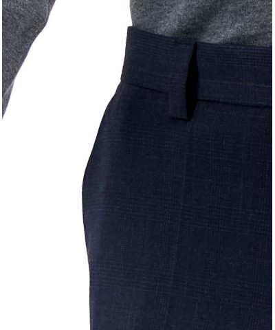 HUGO BOSS Men's Modern-Fit Wool Suit Separate Pant Blue $62.40 Suits