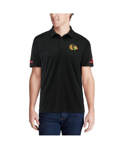 Men's Black Chicago Blackhawks Game Day Climalite Polo Shirt $41.40 Polo Shirts