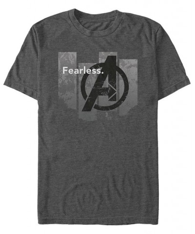 Marvel Men's Avengers Endgame Fearless Panel, Short Sleeve T-shirt Gray $16.45 T-Shirts