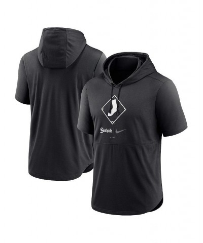 Men's Black Chicago White Sox City Connect Performance Short Sleeve Pullover Hoodie $32.20 Sweatshirt