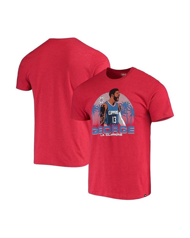 Men's Paul George Red La Clippers Player Graphic T-shirt $21.82 T-Shirts