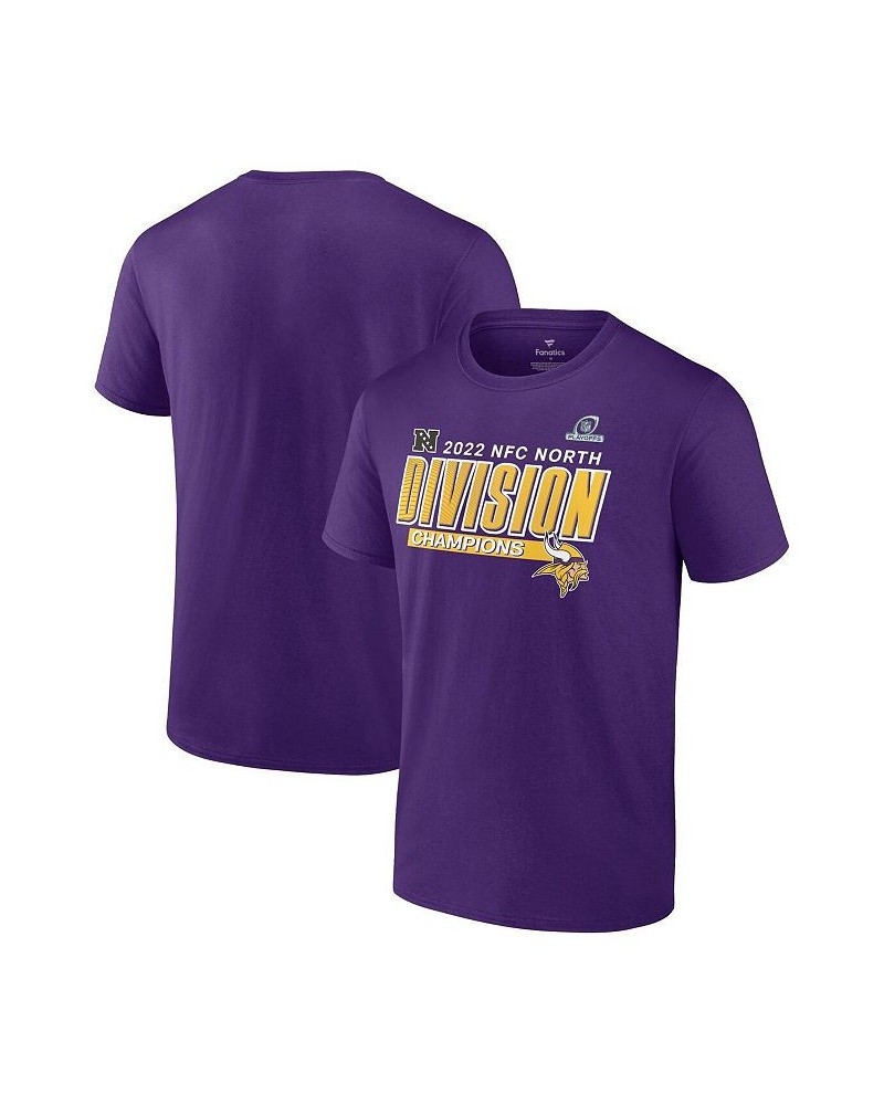 Men's Branded Purple Minnesota Vikings 2022 NFC North Division Champions Big and Tall Divide and Conquer T-shirt $25.00 T-Shirts