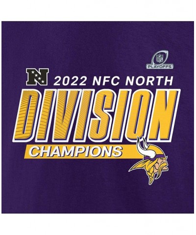 Men's Branded Purple Minnesota Vikings 2022 NFC North Division Champions Big and Tall Divide and Conquer T-shirt $25.00 T-Shirts