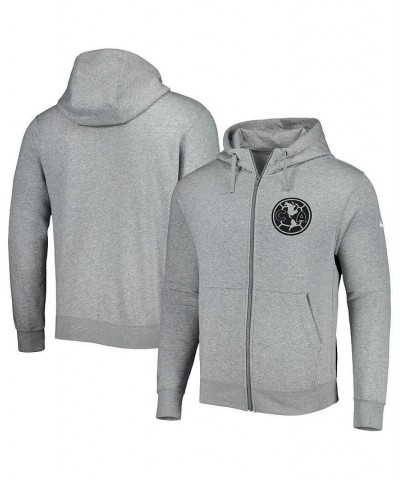 Men's Heather Gray Club America Club Fleece Full-Zip Hoodie $47.69 Sweatshirt