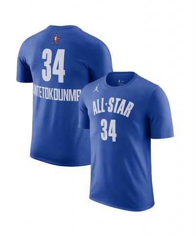 Men's Giannis Antetokounmpo Blue 2023 NBA All-Star Game Name and Number T-shirt $16.40 T-Shirts