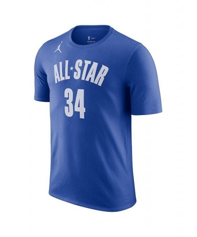 Men's Giannis Antetokounmpo Blue 2023 NBA All-Star Game Name and Number T-shirt $16.40 T-Shirts