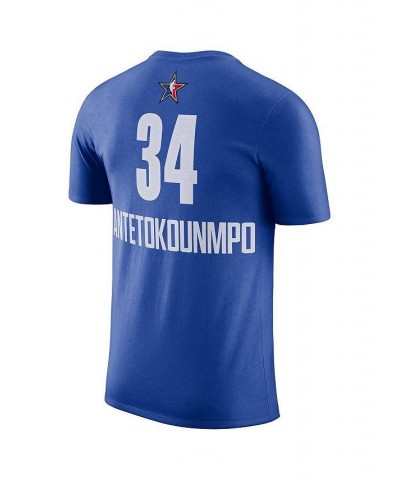 Men's Giannis Antetokounmpo Blue 2023 NBA All-Star Game Name and Number T-shirt $16.40 T-Shirts