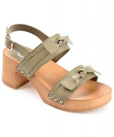 Women's Tia Platform Sandals Green $53.90 Shoes