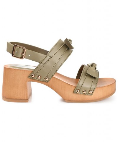 Women's Tia Platform Sandals Green $53.90 Shoes