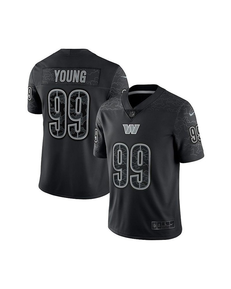 Men's Chase Young Black Washington Commanders RFLCTV Limited Jersey $62.16 Jersey