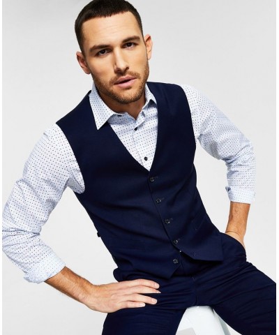 Men's Modern-Fit TH Flex Stretch Solid Suit Separates Navy $96.00 Suits