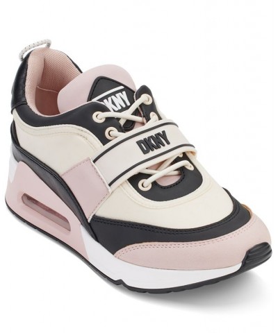 Women's Aislin Lace-Up Logo-Strap Sneakers PD02 $70.03 Shoes