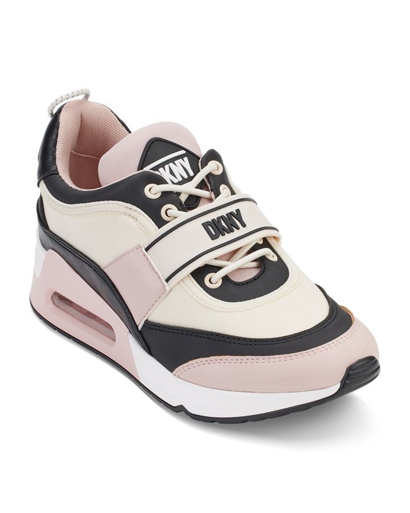 Women's Aislin Lace-Up Logo-Strap Sneakers PD02 $70.03 Shoes