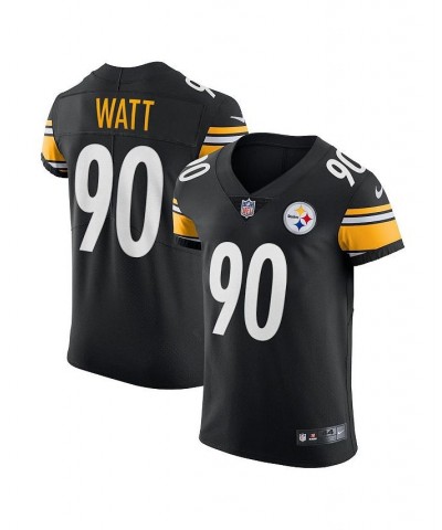 Men's T.J. Watt Black Pittsburgh Steelers Vapor Elite Player Jersey $148.35 Jersey