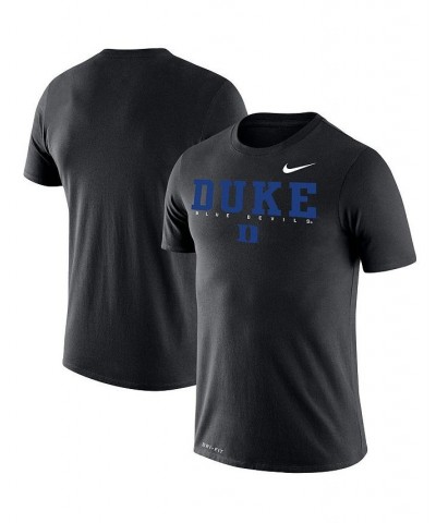 Men's Black Duke Blue Devils Facility Legend Performance T-shirt $20.00 T-Shirts