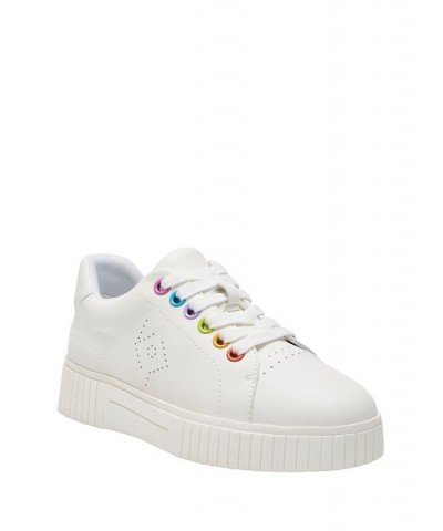 Women's The Skatter Classic Lace-Up Sneakers White $53.46 Shoes