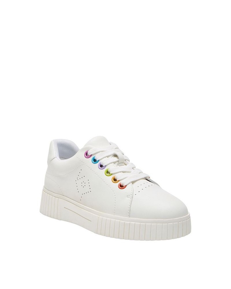 Women's The Skatter Classic Lace-Up Sneakers White $53.46 Shoes