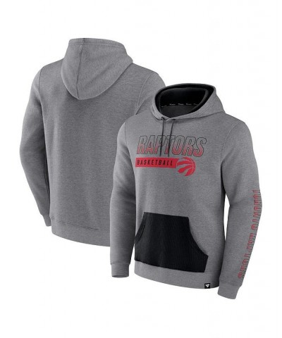 Men's Branded Heathered Gray Toronto Raptors Off The Bench Color Block Pullover Hoodie $27.28 Sweatshirt