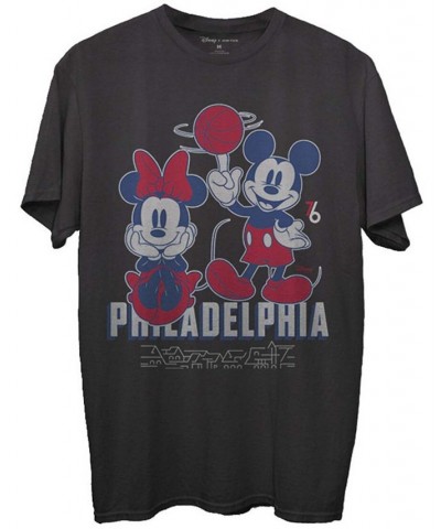 Men's Black Philadelphia 76ers Disney Mickey Minnie 2020/21 City Edition T-shirt $21.23 T-Shirts