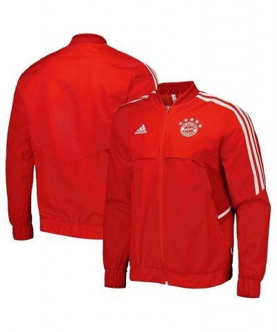 Men's Red Bayern Munich AEROREADY Anthem Full-Zip Jacket $41.00 Jackets