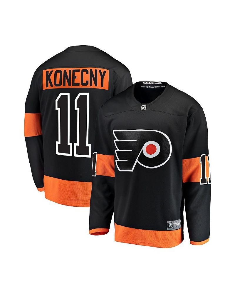 Men's Travis Konecny Black Philadelphia Flyers Alternate Breakaway Player Jersey $75.85 Jersey