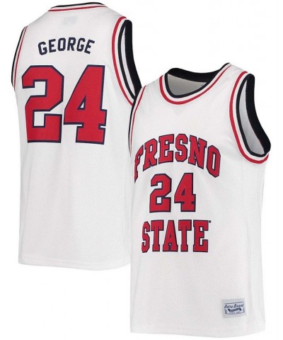 Men's Paul George White Fresno State Bulldogs Commemorative Classic Basketball Jersey $50.70 Jersey