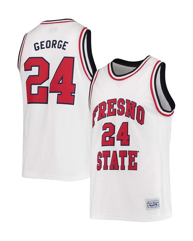 Men's Paul George White Fresno State Bulldogs Commemorative Classic Basketball Jersey $50.70 Jersey