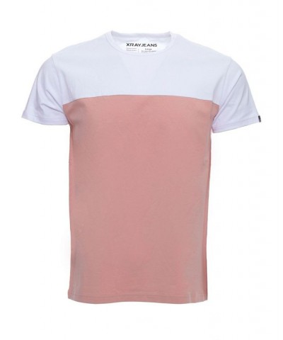 Men's Color Block Crew Neck Short Sleeve T-shirt Multi $17.55 T-Shirts