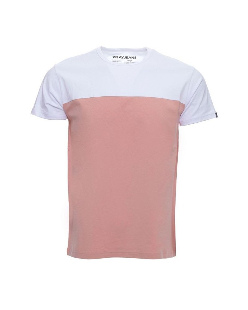 Men's Color Block Crew Neck Short Sleeve T-shirt Multi $17.55 T-Shirts