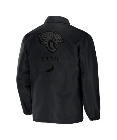 Men's NFL X Staple Black Jacksonville Jaguars Embroidered Nylon Jacket $34.30 Jackets