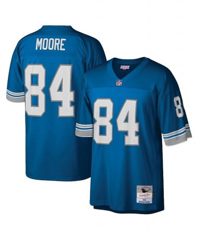 Men's Herman Moore Blue Detroit Lions Retired Player Legacy Replica Jersey $69.70 Jersey