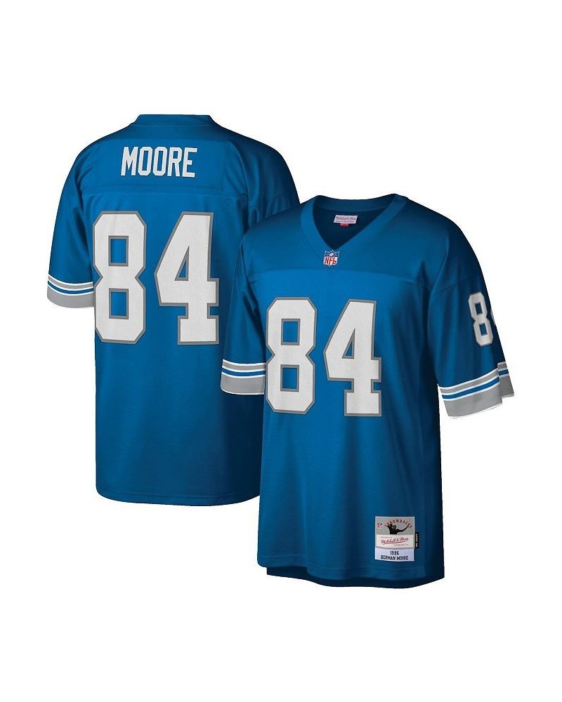 Men's Herman Moore Blue Detroit Lions Retired Player Legacy Replica Jersey $69.70 Jersey