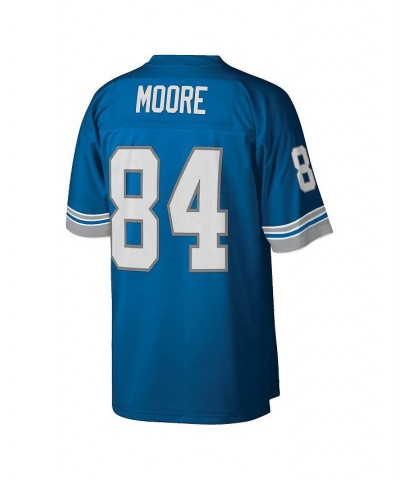 Men's Herman Moore Blue Detroit Lions Retired Player Legacy Replica Jersey $69.70 Jersey