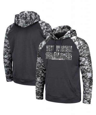 Men's Charcoal West Virginia Mountaineers OHT Military-Inspired Appreciation Digi Camo Big and Tall Pullover Hoodie $36.00 Sw...