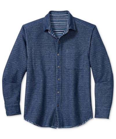 Men's Tale Of Two Flannels Reversible Button-Down Shirt Blue $39.52 Shirts