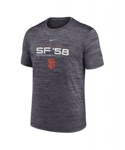 Men's Black San Francisco Giants Wordmark Velocity Performance T-shirt $25.99 T-Shirts