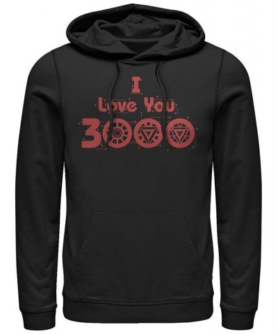 Marvel Men's Avengers Endgame I Love You 3000 Circuits, Pullover Hoodie Black $34.31 Sweatshirt