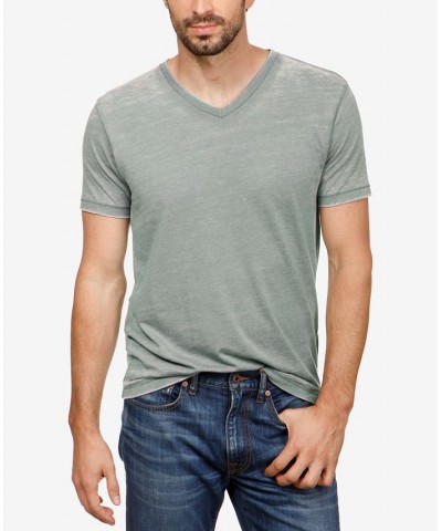 Men's Burnout V-Neck Short Sleeve T-Shirt PD01 $14.10 T-Shirts