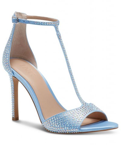 Firah T-Strap Dress Sandals Blue $28.03 Shoes