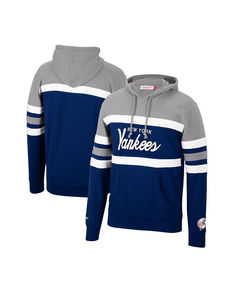 Men's Navy, Gray New York Yankees Head Coach Pullover Hoodie $46.80 Sweatshirt