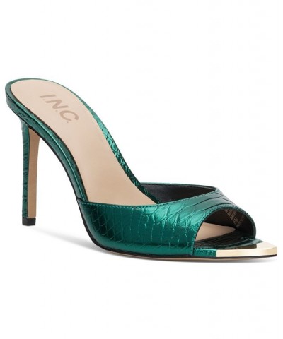 Amra Dress Slide Sandals Green $41.17 Shoes