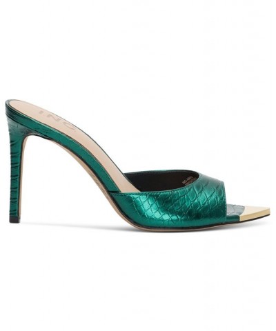 Amra Dress Slide Sandals Green $41.17 Shoes