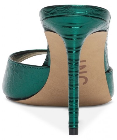 Amra Dress Slide Sandals Green $41.17 Shoes