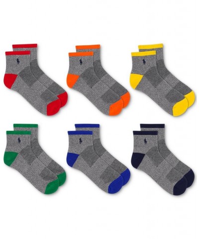 Men's 6-Pk. Performance Tipped Quarter Socks Multi $21.83 Socks