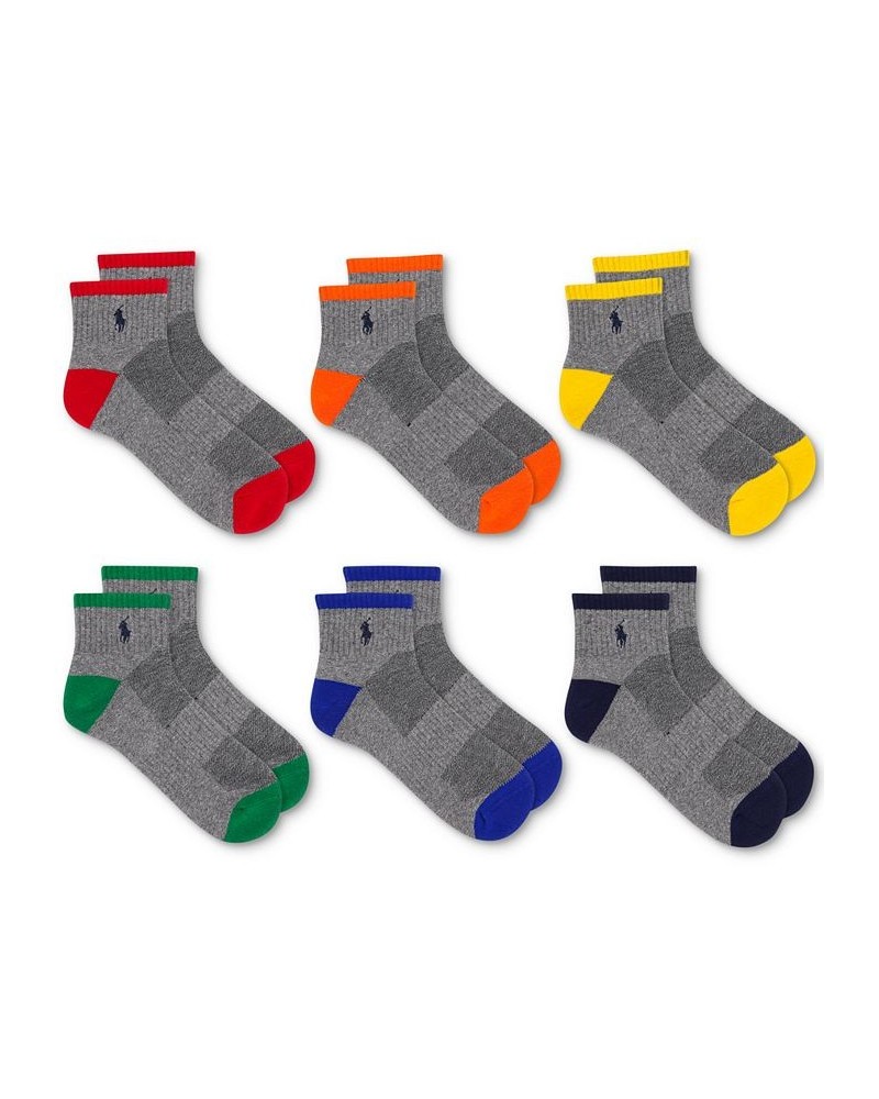 Men's 6-Pk. Performance Tipped Quarter Socks Multi $21.83 Socks