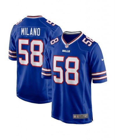 Men's Matt Milano Royal Buffalo Bills Game Player Jersey $53.20 Jersey